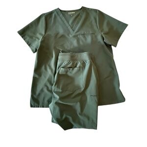 Mandala Scrub Set Midnight Green XL